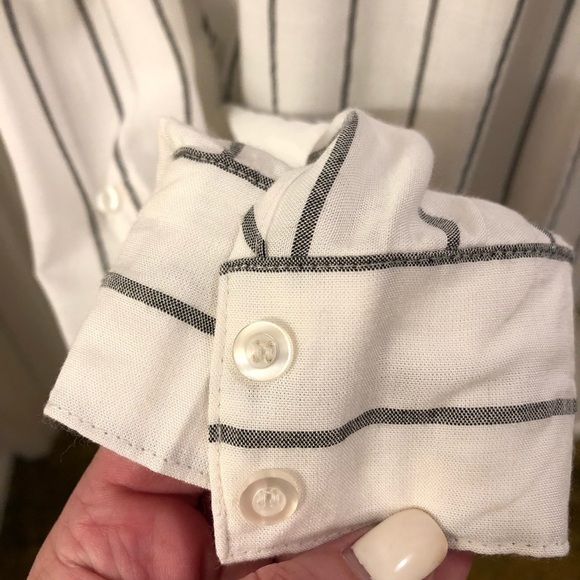 NWT Blu Pepper by Stichfix Grey/white button up - Picture 8 of 8
